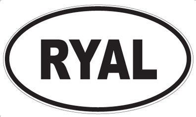 RYAL - Oval Magnet