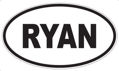 RYAN - Oval Magnet