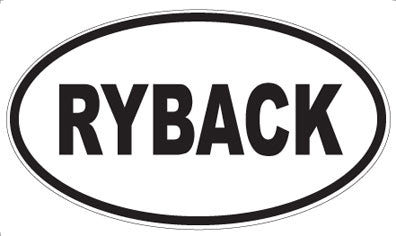 RYBACK - Oval Magnet