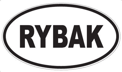 RYBAK - Oval Sticker