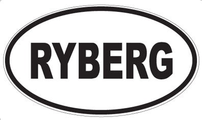 RYBERG - Oval Magnet