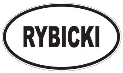 RYBICKI - Oval Magnet