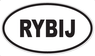 RYBIJ - Oval Sticker