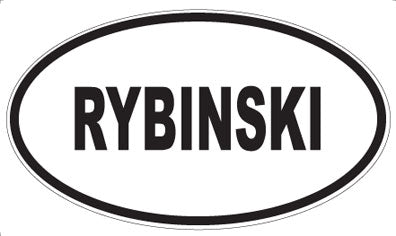 RYBINSKI - Oval Magnet