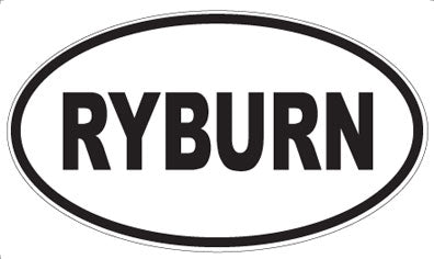 RYBURN - Oval Magnet