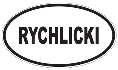 RYCHLICKI - Oval Magnet