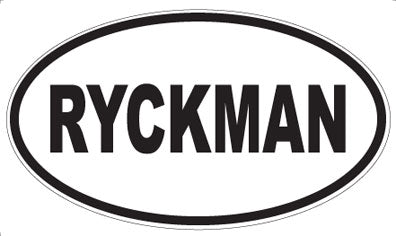 RYCKMAN - Oval Magnet