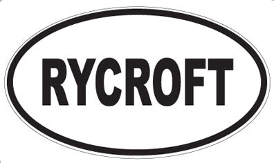 RYCROFT - Oval Sticker
