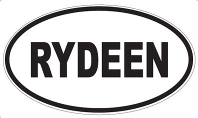 RYDEEN - Oval Magnet