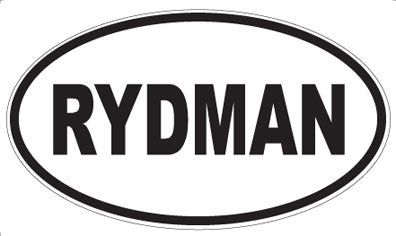 RYDMAN - Oval Sticker