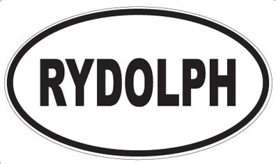 RYDOLPH - Oval Magnet