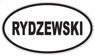 RYDZEWSKI - Oval Magnet