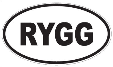 RYGG - Oval Magnet