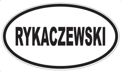 RYKACZEWSKI - Oval Magnet