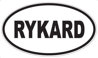 RYKARD - Oval Sticker