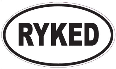 RYKED - Oval Sticker