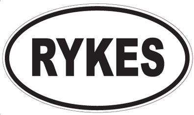 RYKES - Oval Magnet