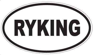 RYKING - Oval Sticker