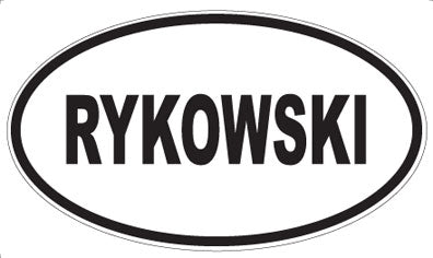 RYKOWSKI - Oval Magnet