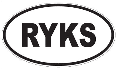RYKS - Oval Sticker