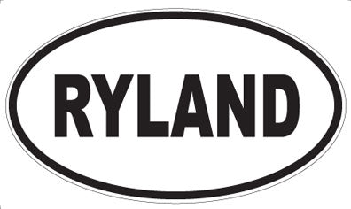 RYLAND - Oval Sticker