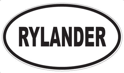 RYLANDER - Oval Magnet