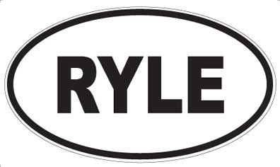 RYLE - Oval Sticker