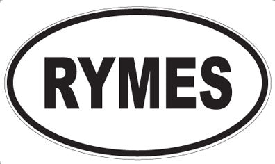 RYMES - Oval Magnet