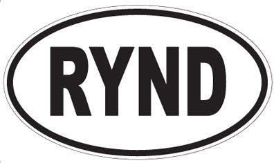 RYND - Oval Sticker