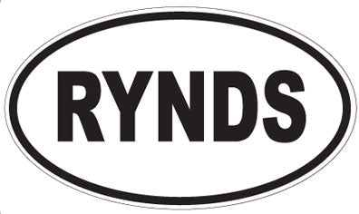 RYNDS - Oval Sticker