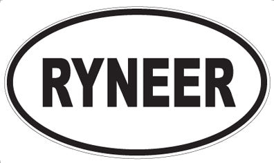 RYNEER - Oval Sticker