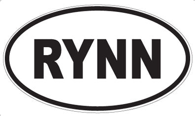 RYNN - Oval Sticker