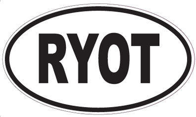 RYOT - Oval Sticker