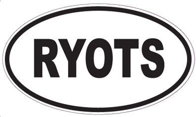 RYOTS - Oval Sticker