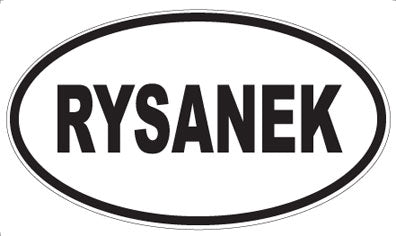 RYSANEK - Oval Magnet