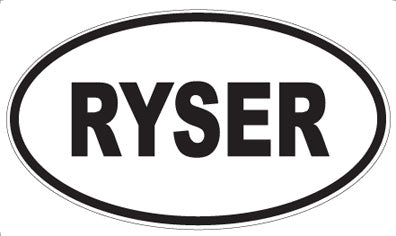 RYSER - Oval Sticker