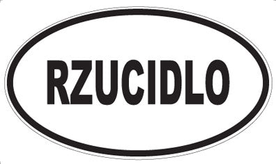 RZUCIDLO - Oval Magnet