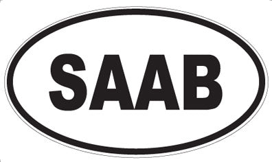 SAAB - Oval Magnet