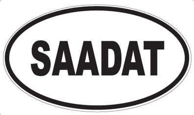 SAADAT - Oval Sticker