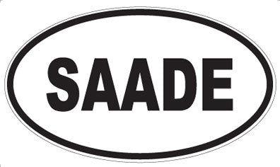 SAADE - Oval Sticker