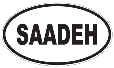 SAADEH - Oval Sticker
