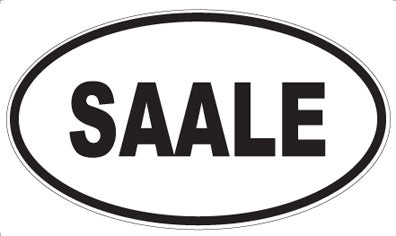SAALE - Oval Sticker