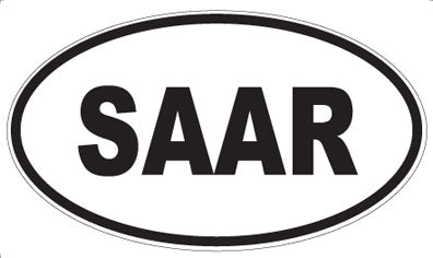 SAAR - Oval Sticker