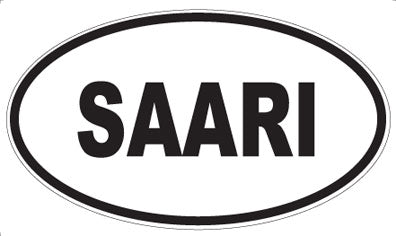 SAARI - Oval Sticker
