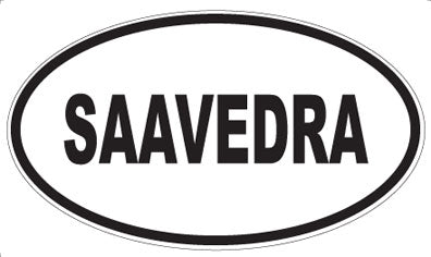 SAAVEDRA - Oval Magnet
