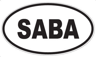 SABA - Oval Sticker