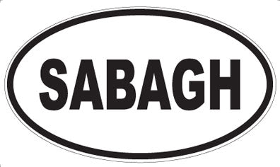 SABAGH - Oval Sticker