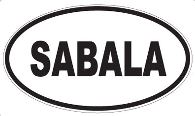 SABALA - Oval Sticker