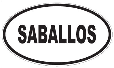 SABALLOS - Oval Sticker