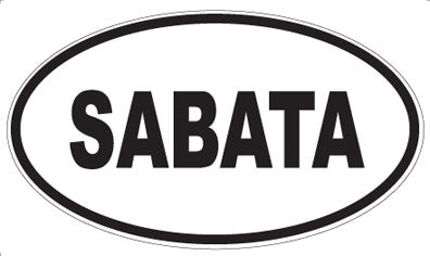SABATA - Oval Sticker